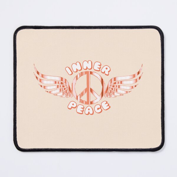 Item preview, Inner Peace Angel Wings Peace Symbol Orange designed and sold by everything4eva.
