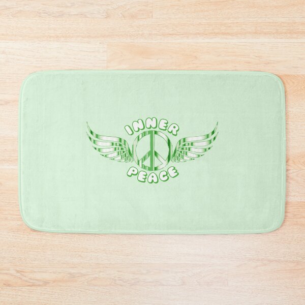 Item preview, Inner Peace Angel Wings Peace Symbol Green designed and sold by everything4eva.