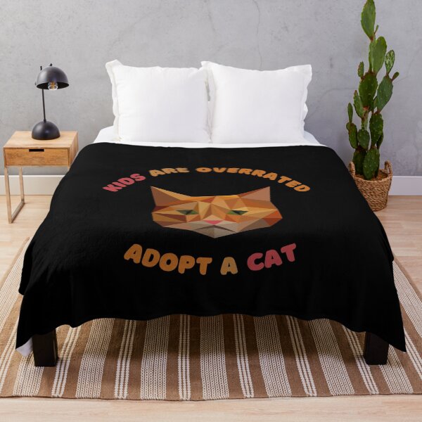 Item preview, kids are overrated adopt a cat | funny design cat | cute cat lovers | funny kitten design | cute kitten designed and sold by Saffire6.