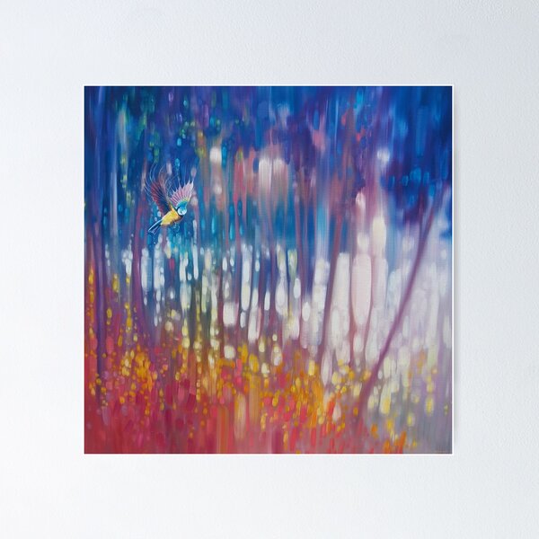 Item preview, Jewel Of Nature - Semi Abstract With Woodland Bird designed and sold by Gill Bustamante.