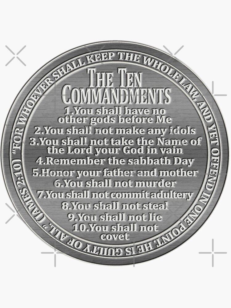 The Ten Commandments coin