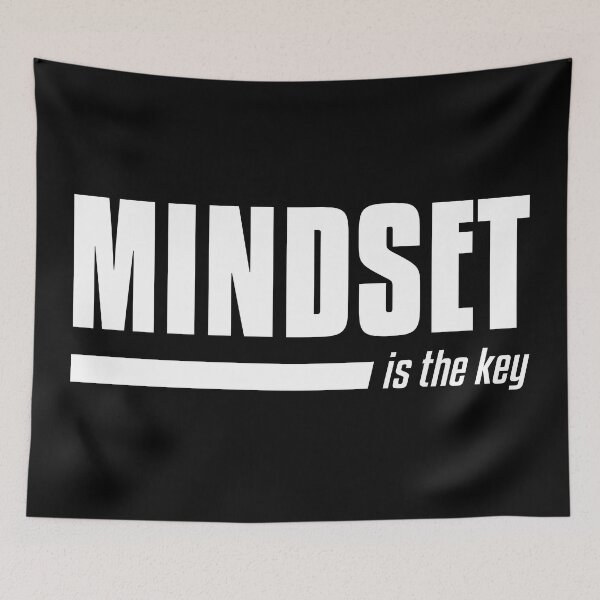 Item preview, Mindset is the key to daily motivation routine designed and sold by TheLuckyShirts.
