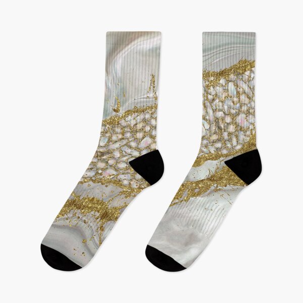 Item preview, Mother of pearl and gold Abstract designed and sold by k9printart.