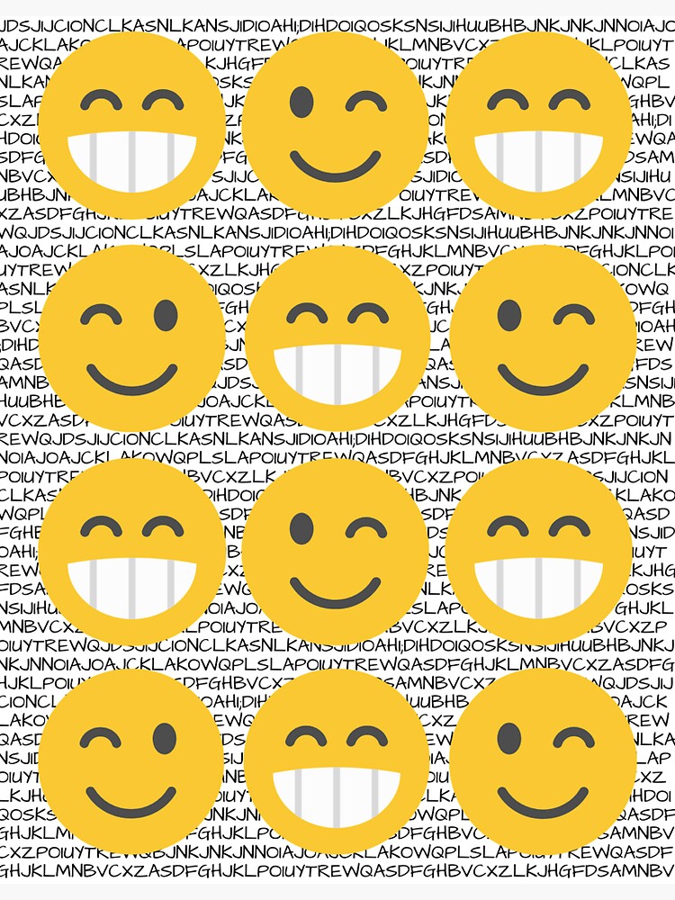 "Emoticons " Sticker for Sale by AMAHA1 Redbubble