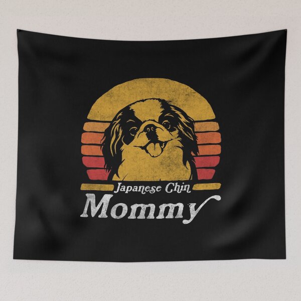Item preview, Retro Vintage Japanese Chin Mommy designed and sold by More Cute Dogs.