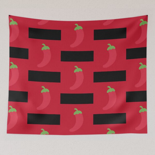 Item preview, pixel chili pepper Throw Pillo designed and sold by randypromise0.