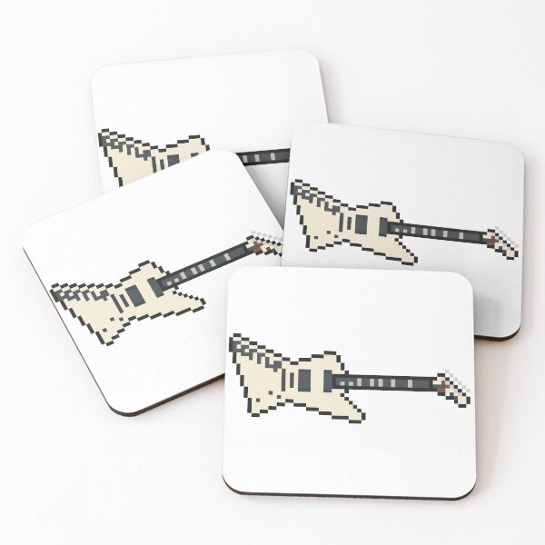 Item preview, Pixel White EET FUK Guitar designed and sold by gkillerb.