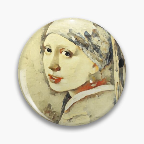 Item preview, Girl with a Pearl Earring by Johannes Vermeer - vanilla and double colonial white designed and sold by NickoPrints.