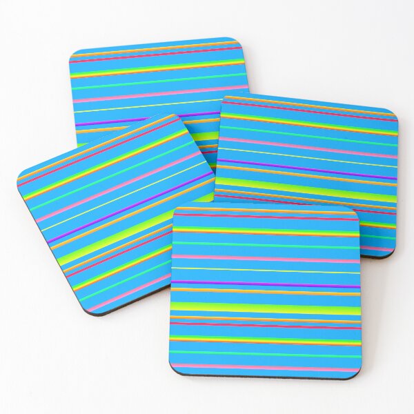 Item preview, Multi color blue line pattern | azure blue colorful designed and sold by lausn.