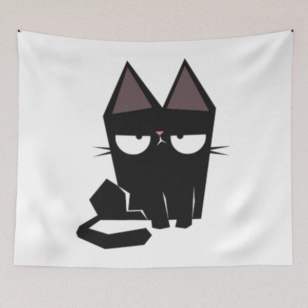 Item preview, Annoyed Black Cat   designed and sold by ClarenceSimon.