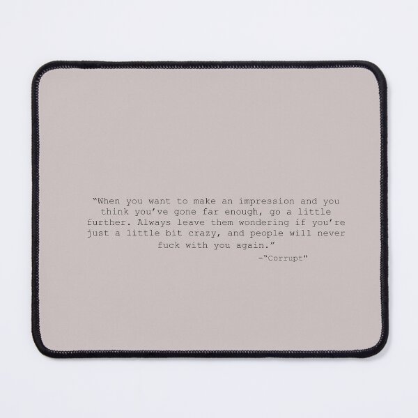 Item preview, Corrupt, book quote designed and sold by Artbymanu.