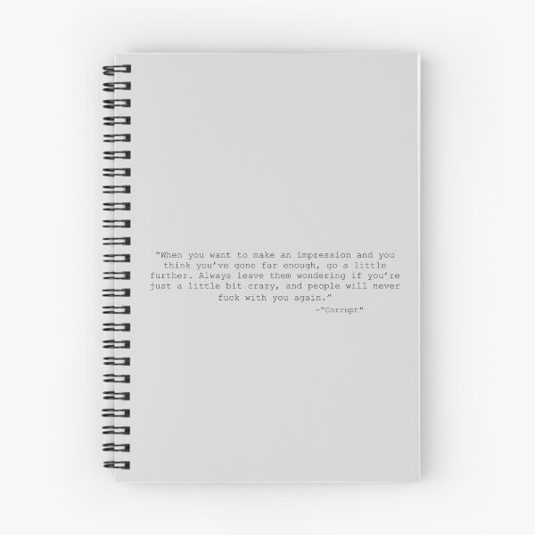 Item preview, Corrupt, book quote designed and sold by Artbymanu.