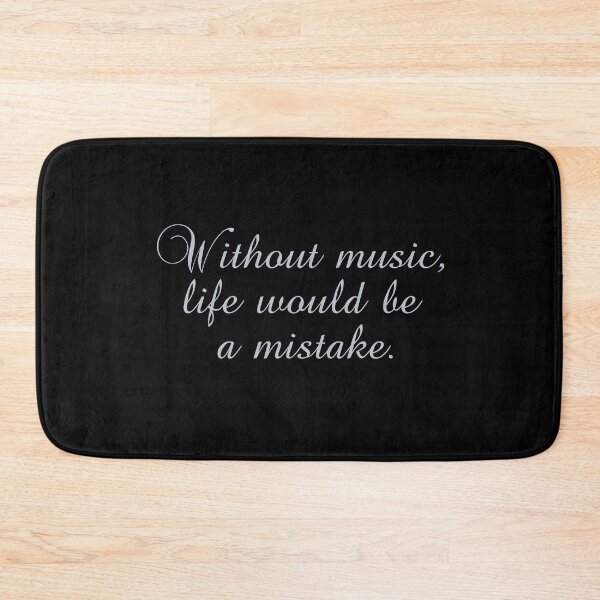 Item preview, Without Music Life Would Be A Mistake - Friedrich Nietzsche Sayings - Silver designed and sold by PhiloJourney.