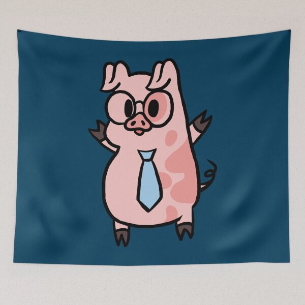 Item preview, Cute Nerdy Piggy   designed and sold by ClarenceSimon.