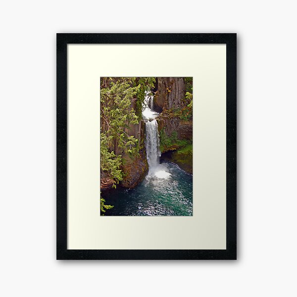 Tokatee Falls on the Umpqua River Framed Art Print