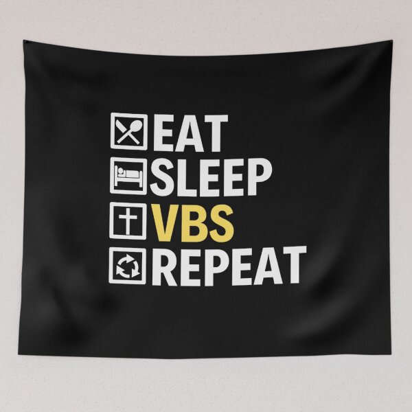 Item preview, Eat Sleep Vbs Repeat For VBS Survivor Kids designed and sold by chetan786.