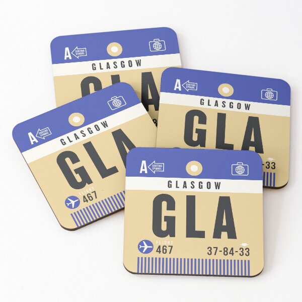 Item preview, Luggage Tag A - GLA Glasgow Scotland UK designed and sold by VoodooCircus.