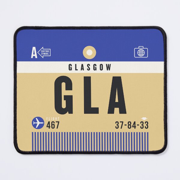 Item preview, Luggage Tag A - GLA Glasgow Scotland UK designed and sold by VoodooCircus.
