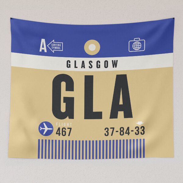 Item preview, Luggage Tag A - GLA Glasgow Scotland UK designed and sold by VoodooCircus.