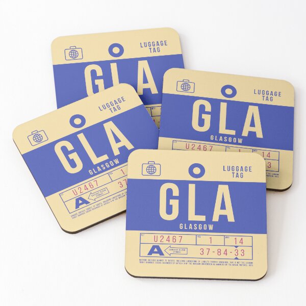 Item preview, Luggage Tag B - GLA Glasgow Scotland UK designed and sold by VoodooCircus.