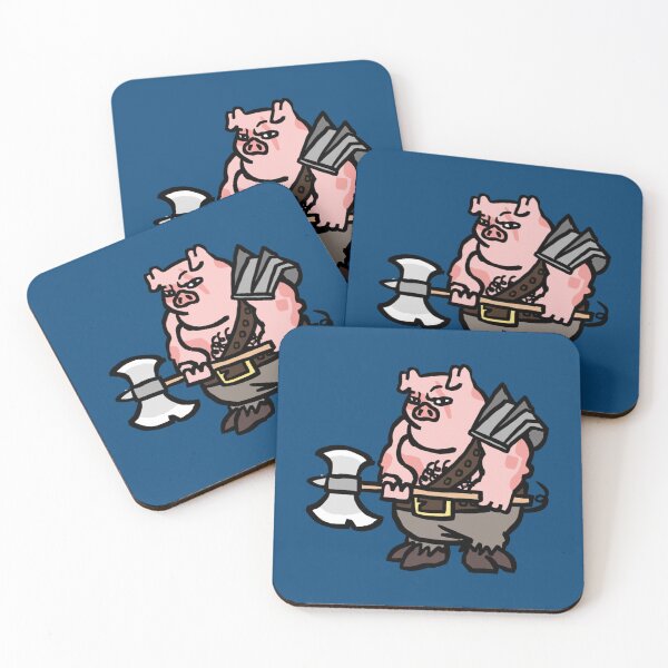 Item preview, Fantasy Tabletop Piggy Barbarian Cute   designed and sold by ClitusSmith.