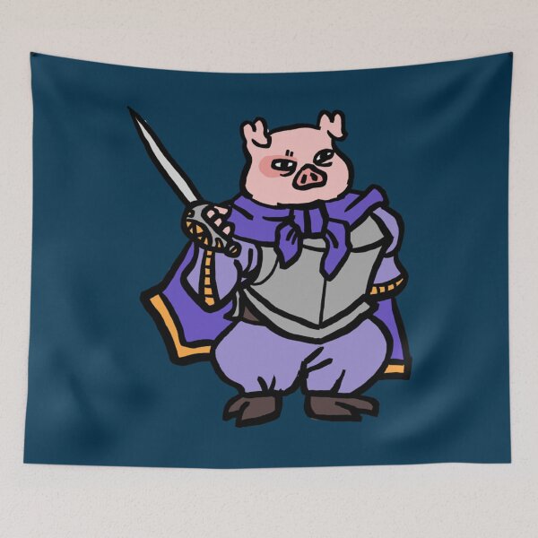 Item preview, Fantasy Tabletop Piggy Fighter Cute   designed and sold by ClitusSmith.