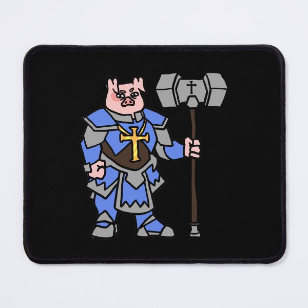 Item preview, Fantasy Tabletop Piggy Paladin Cute designed and sold by ClitusSmith.