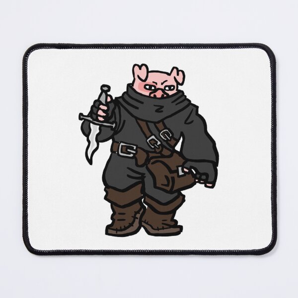 Item preview, Fantasy Tabletop Piggy Rogue Cute designed and sold by ClitusSmith.