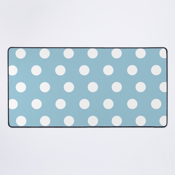 Item preview, Classic Polka Dot Pattern_White Medium Blue Pastel Blue Baby Blue designed and sold by mimihuang creations.