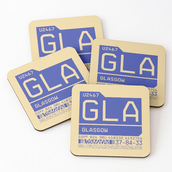 Item preview, Luggage Tag C - GLA Glasgow Scotland UK designed and sold by VoodooCircus.