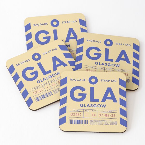 Item preview, Luggage Tag D - GLA Glasgow Scotland UK designed and sold by VoodooCircus.