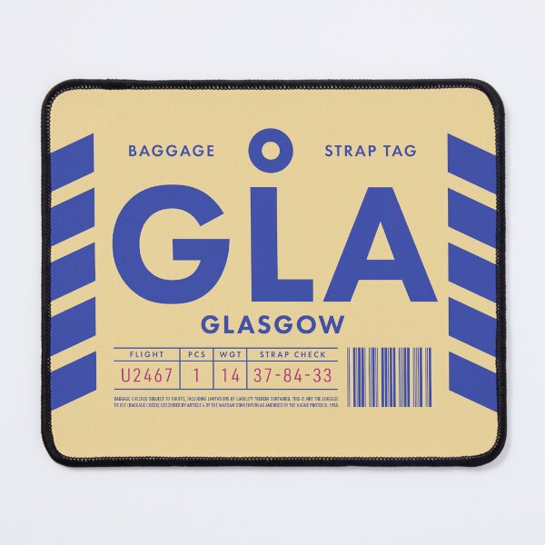 Item preview, Luggage Tag D - GLA Glasgow Scotland UK designed and sold by VoodooCircus.