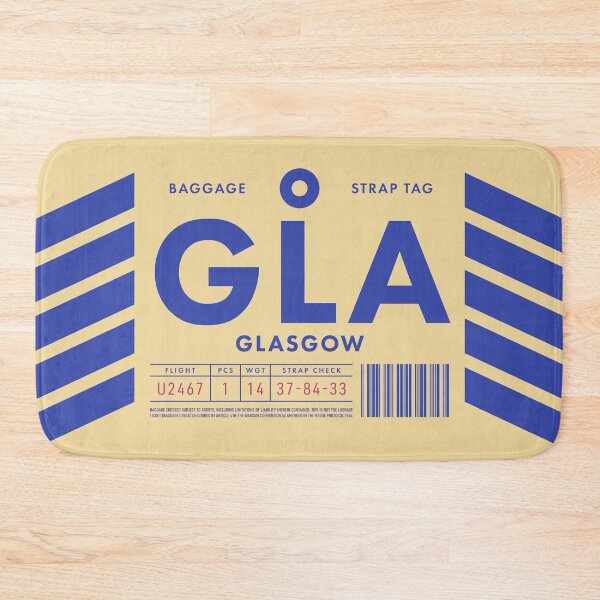 Artikelvorschau, Gepäckanhänger D - GLA Glasgow Schottland UK entworfen und verkauft von VoodooCircus.