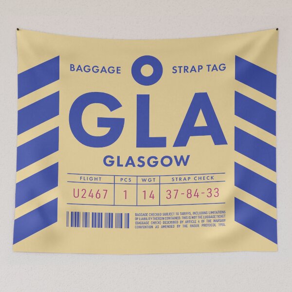Item preview, Luggage Tag D - GLA Glasgow Scotland UK designed and sold by VoodooCircus.