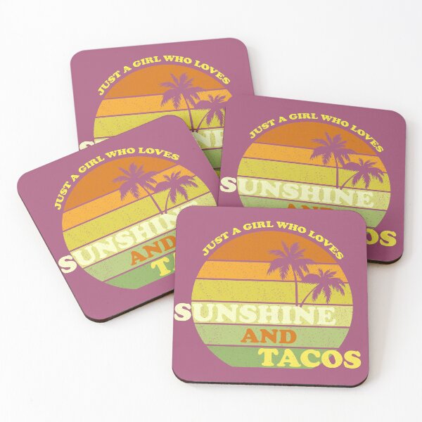 Item preview, Just a girl who loves sunshine and tacos designed and sold by AshStore.