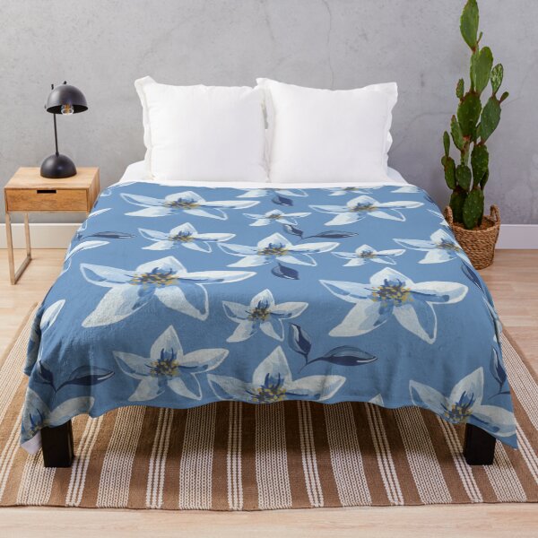 Item preview, Blue Flowers Pattern Modern Pattern Seamless  designed and sold by Nero9o.