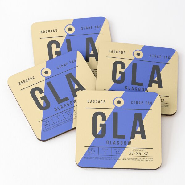 Item preview, Luggage Tag E - GLA Glasgow Scotland UK designed and sold by VoodooCircus.
