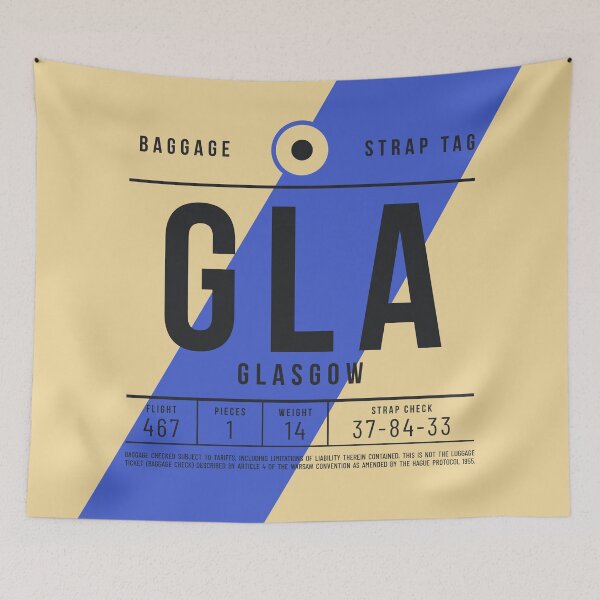Item preview, Luggage Tag E - GLA Glasgow Scotland UK designed and sold by VoodooCircus.