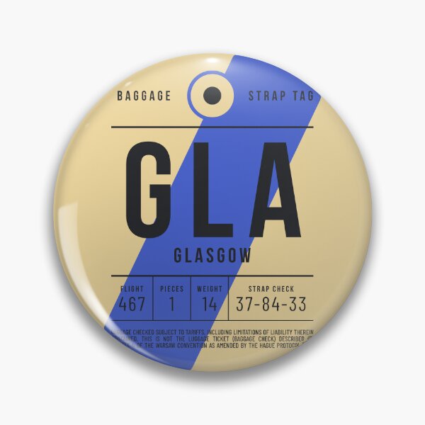 Item preview, Luggage Tag E - GLA Glasgow Scotland UK designed and sold by VoodooCircus.
