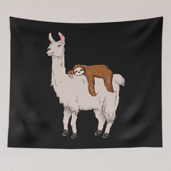Item preview, Cute & Funny Sloth Sleeping on Llama Friends Essential designed and sold by Lemed36tea.