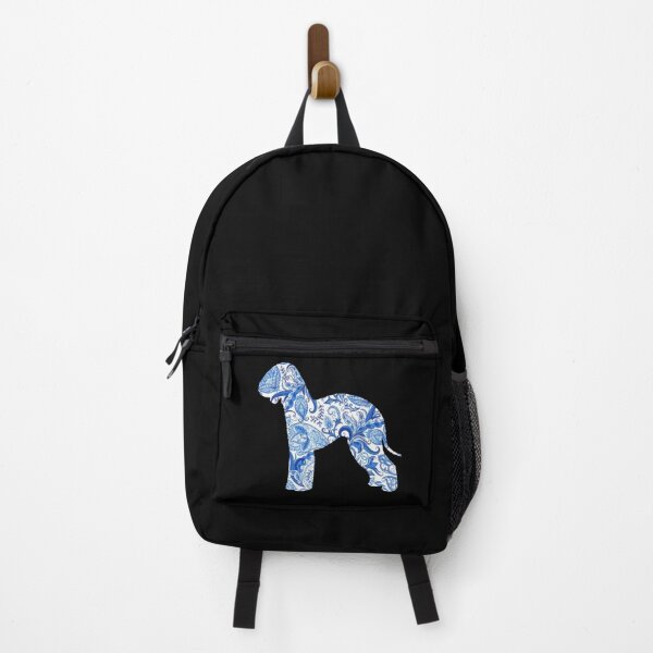 Item preview, Paisley blue Bedlington Terrier silhouette designed and sold by ODINDISA.