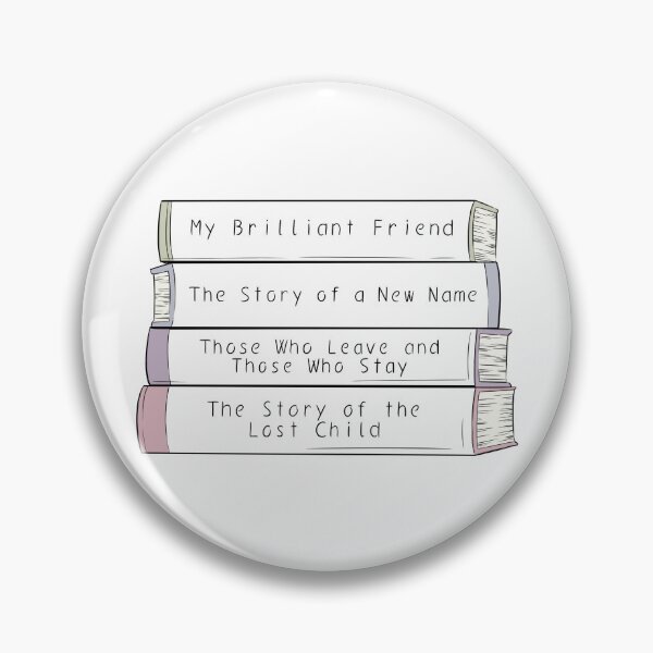 Item preview, Elena Ferrante most popular work, book stack designed and sold by book-buffs.