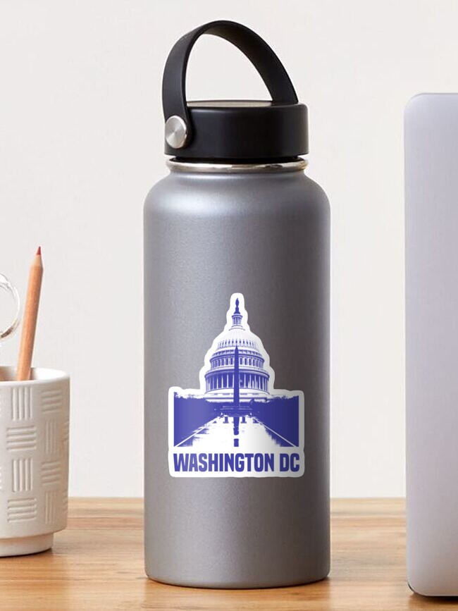 Thumbnail 1 of 3, Sticker, Washington DC Skyline designed and sold by denvector.