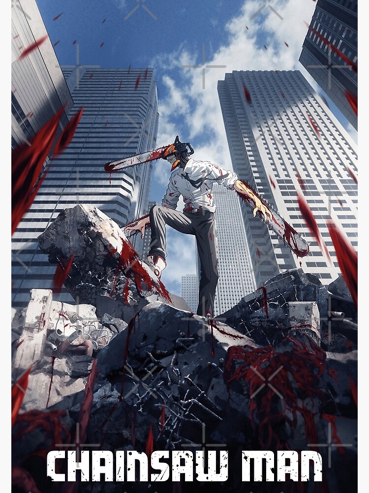 "Chainsaw Man key visual" Art Print for Sale by SeerEmperor Redbubble