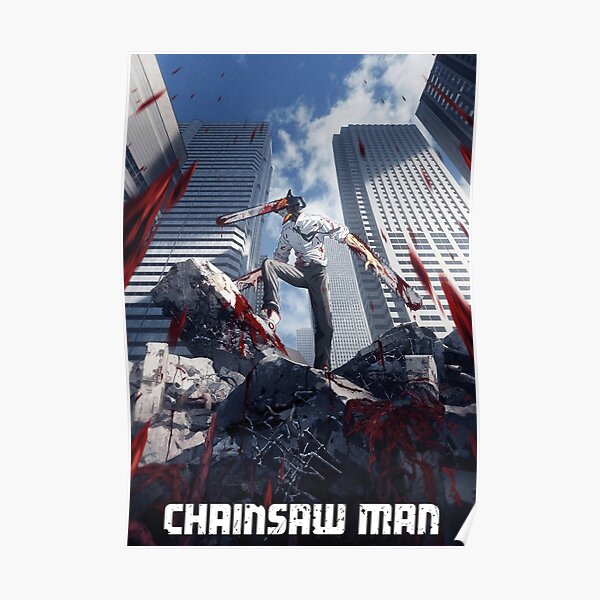 "Chainsaw Man key visual" Poster for Sale by SeerEmperor Redbubble
