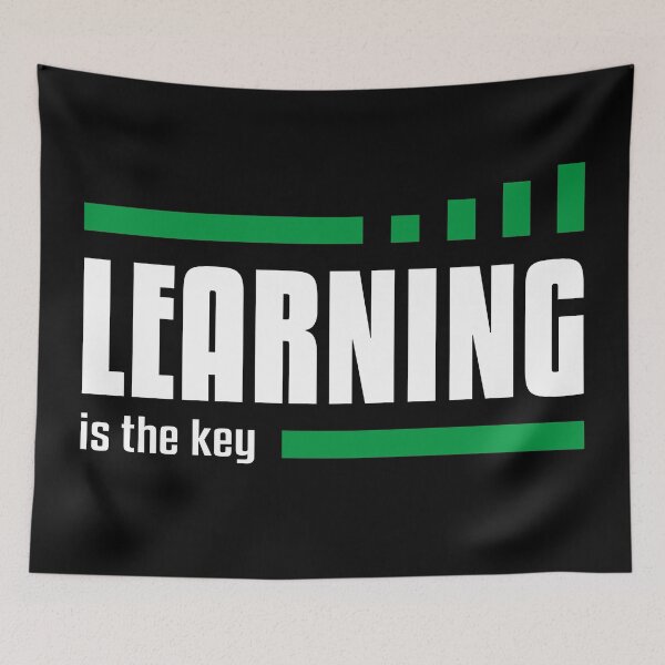 Item preview, Learning is the key for study motivation & university mindset designed and sold by TheLuckyShirts.