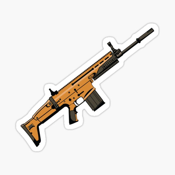 Pubg Scar L Sticker By Vankovvv Redbubble