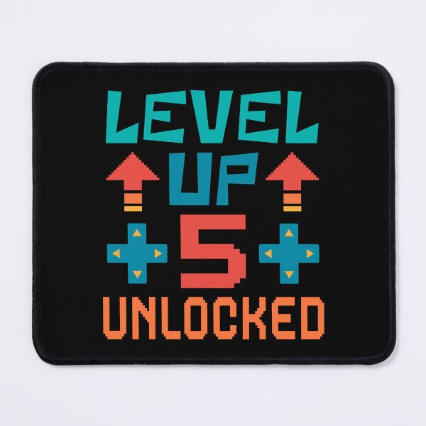 Item preview, Level Up, 5 Unlocked. Retro  designed and sold by ACC .