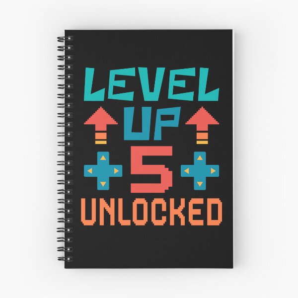 Item preview, Level Up, 5 Unlocked. Retro  designed and sold by ACC .