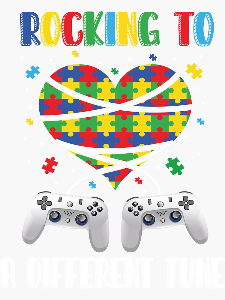 "Rocking To A Different Tune Autistic Gamer Autism Awareness Month